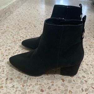 Black woman bootie boots